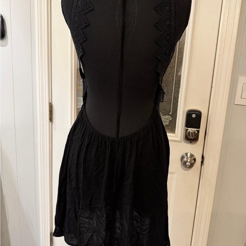 Cupshe Black Lace Detail Mini Dress - Picture 2 of 7